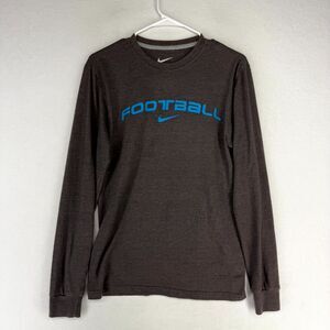 Nike‎ Regular Fit Gray Long Sleeve Football Tee Mens Size S